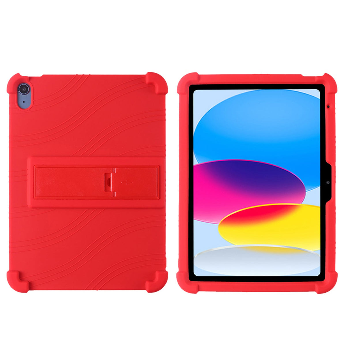 Tablet Case for iPad (A16) 11th /10th Gen 2025/2022 (10.9") Thick Shockproof Silicone Heavy Duty Rugged Hybrid Full Body Drop Protection Detachable Stand Cover