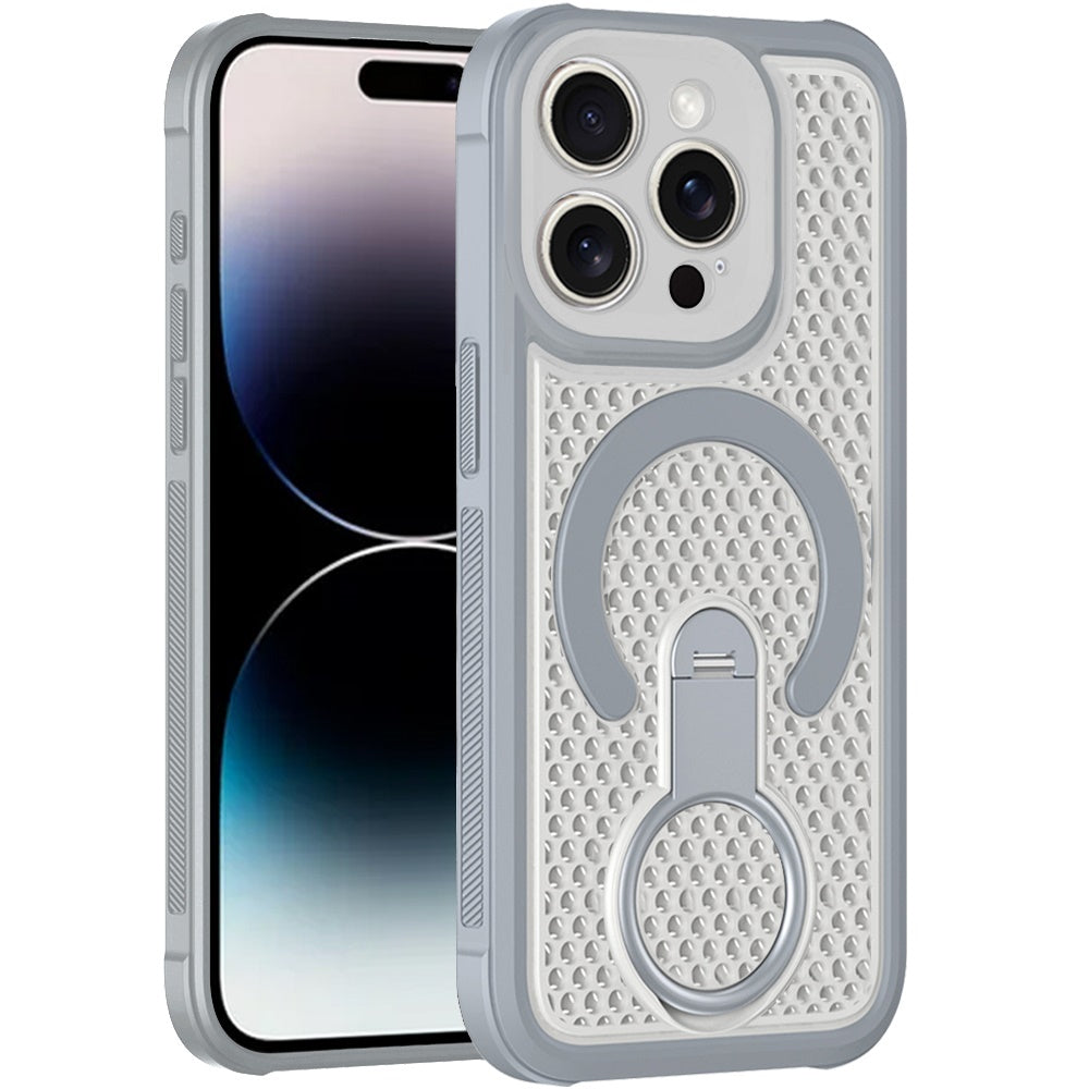 Phone Case for Apple iPhone 14 Pro Max Magnetic Honeycomb Hybrid Rugged Armor Ring Kickstand Dual Layer Shock Absorbing Hard PC Soft TPU Cover