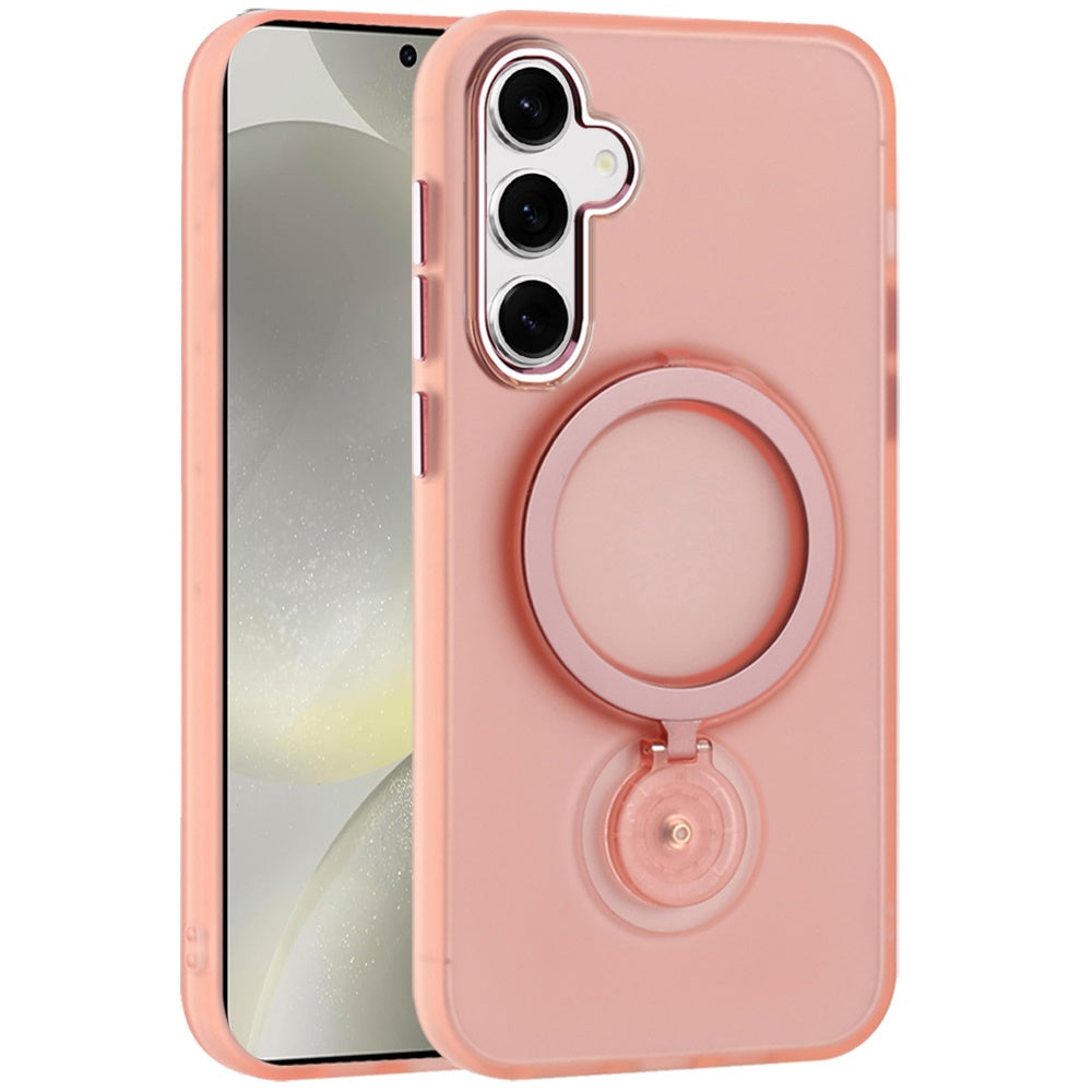 For Samsung Galaxy S25+ /S25 Plus /S24+ Plus MagSafe Compatible with 360° Ring Stand, Magnetic Kickstand, Slim Hybrid Protective Case Cover