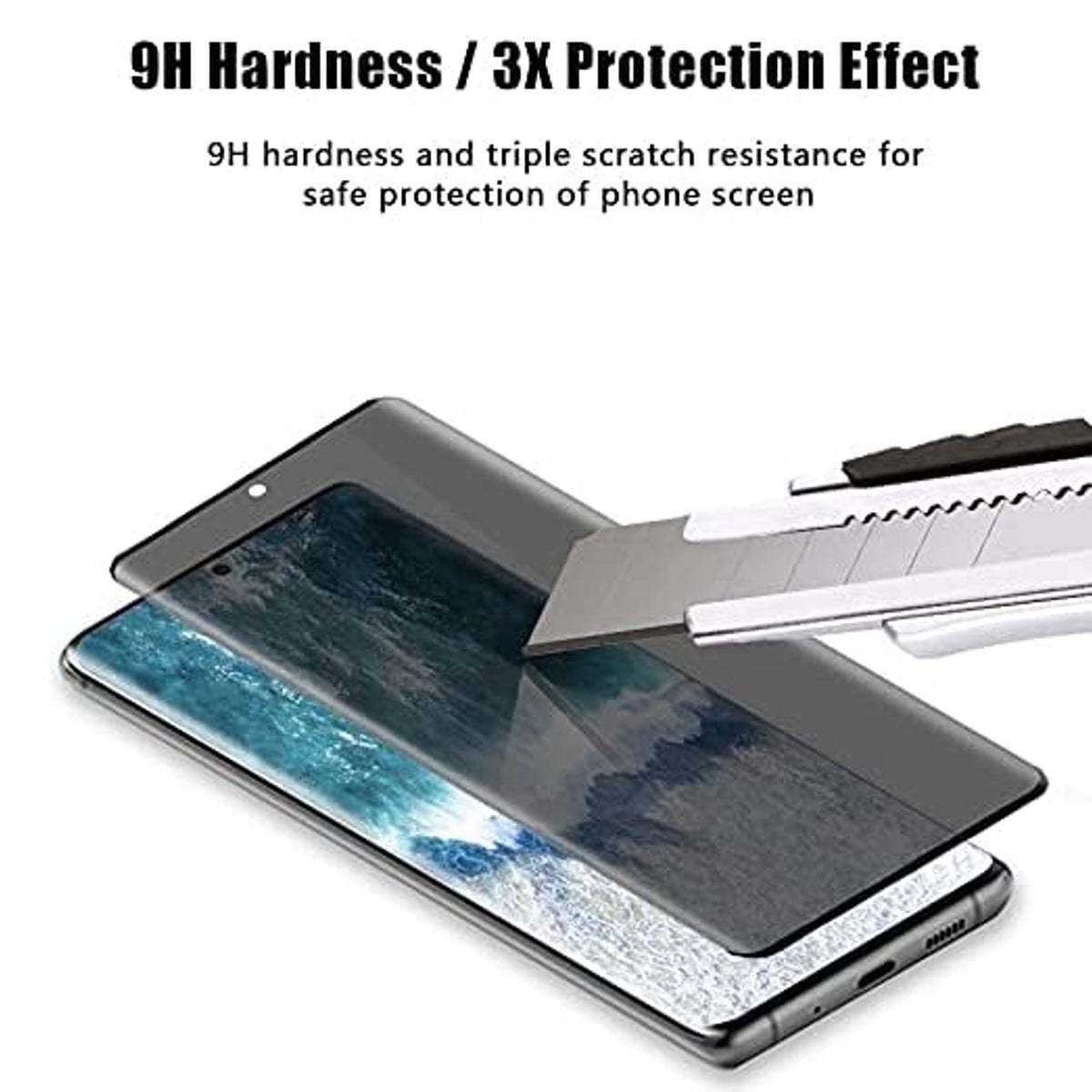 Standard for Samsung Galaxy S22 Ultra Samsung Galaxy S22 Ultra Privacy Screen Protector Tempered Glass Anti-Spy Anti-Peek 9H Hardness Cover Black