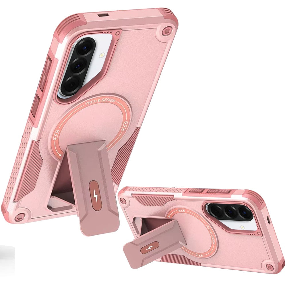 For Samsung Galaxy A57 Magnetic Invisible Kickstand Holder with Magsafe, Slim Fit Shockproof Hybrid Military Grade Heavy Duty Case Cover