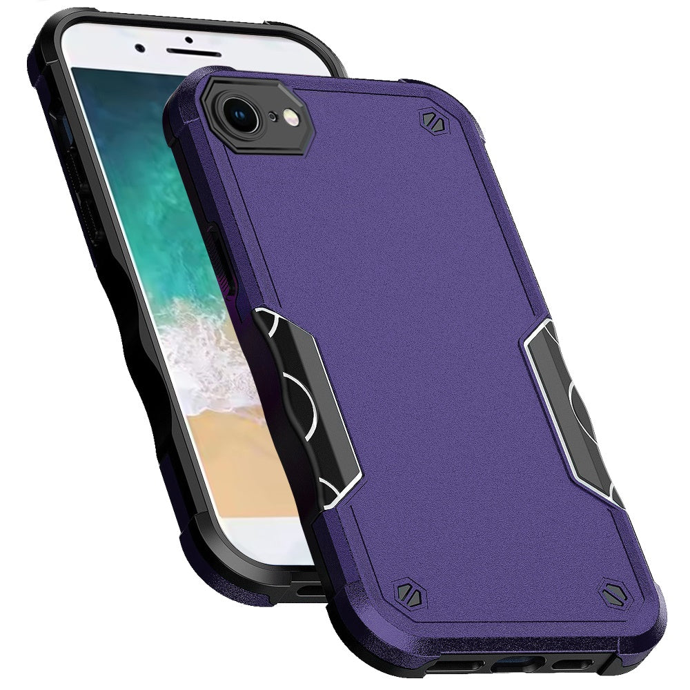 For Apple iPhone 16e Slim Tough Shockproof Hybrid Heavy Duty 2in1 Dual Layer TPU Bumper Rugged Rubber Defend Armor Case Cover