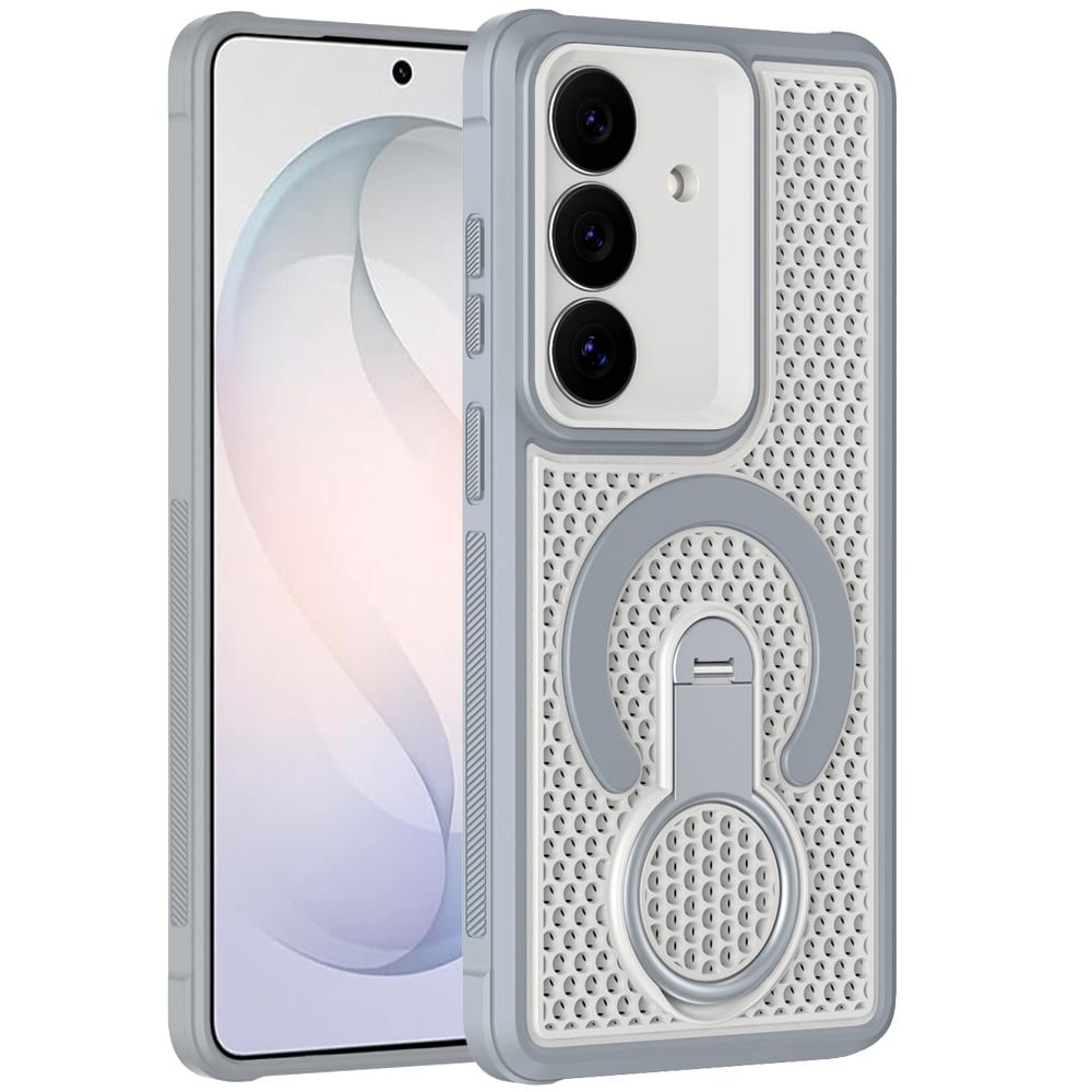 Phone Case for Samsung Galaxy S26 FE /S26 Fan Edition Magnetic Honeycomb Hybrid Rugged Armor Ring Kickstand Dual Layer Shock Absorbing Hard PC Soft TPU Cover