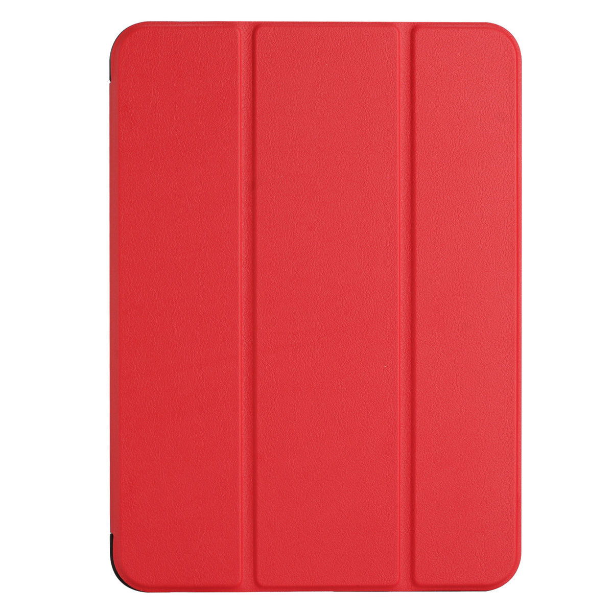 For Trifold Case with Magnetic Closure, PU Leather Folding Stand, Slim Lightweight TPU Folio Protective Shell Red Tablet Case Cover