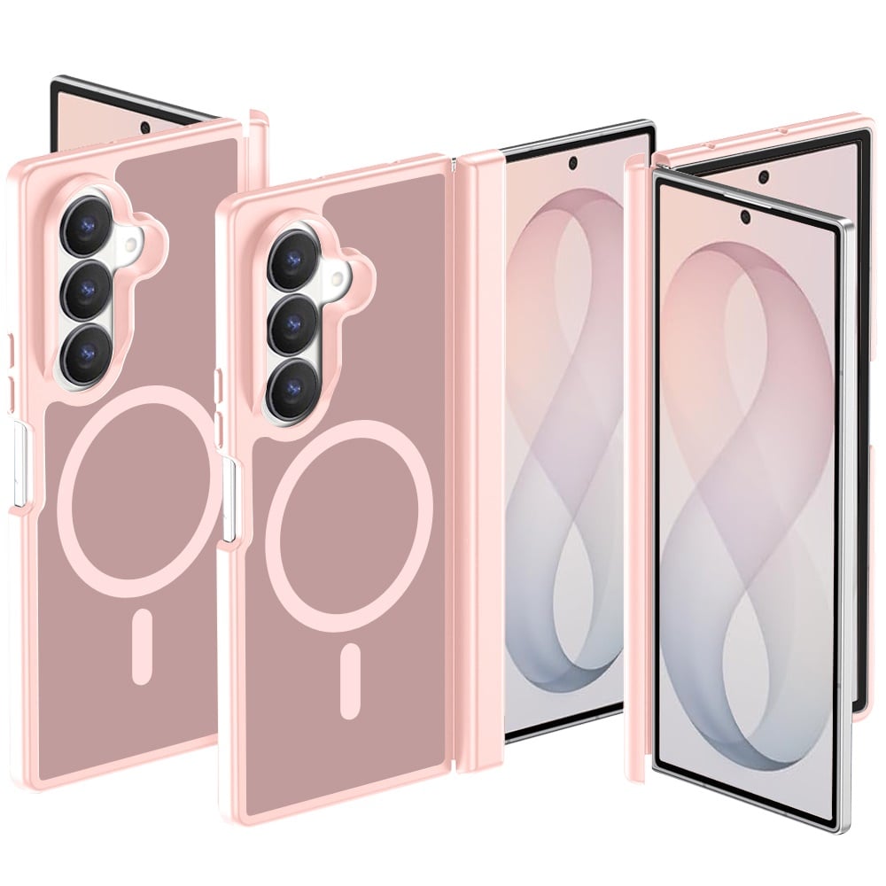 Phone Case for Samsung Galaxy Z Fold 8 Ultra Premium Matte Magnetic Foldable Hybrid Central Axis Hinge Protection Shock Absorbing TPU Slim Fit Hard PC Cover