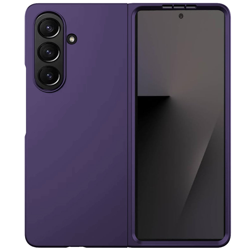 For Samsung Galaxy Z Fold 7 Snap-On Flip Premium Matte Finish Slim Lightweight Protective PC + Rubber TPU Hard Shell Case Cover