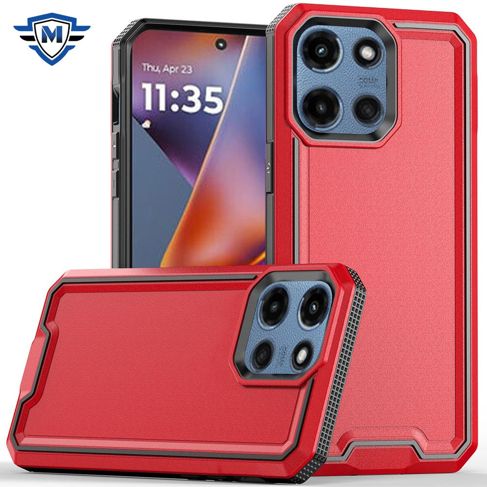 For Motorola Moto G 5G 2025 Premium Fused Hybrid Tough Strong Hard PC TPU Rubber Shockproof Drop Protection Impact Case Cover