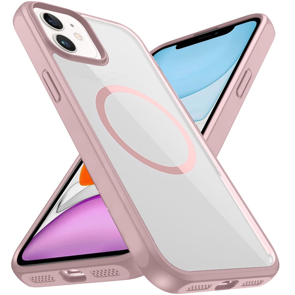 Phone Case for Apple iPhone 11 Transparent Magnetic HQ Shockproof Hybrid 2.0mm Thick AntiSlip Grip Drop Protection Rugged Clear Durable Impact Cover
