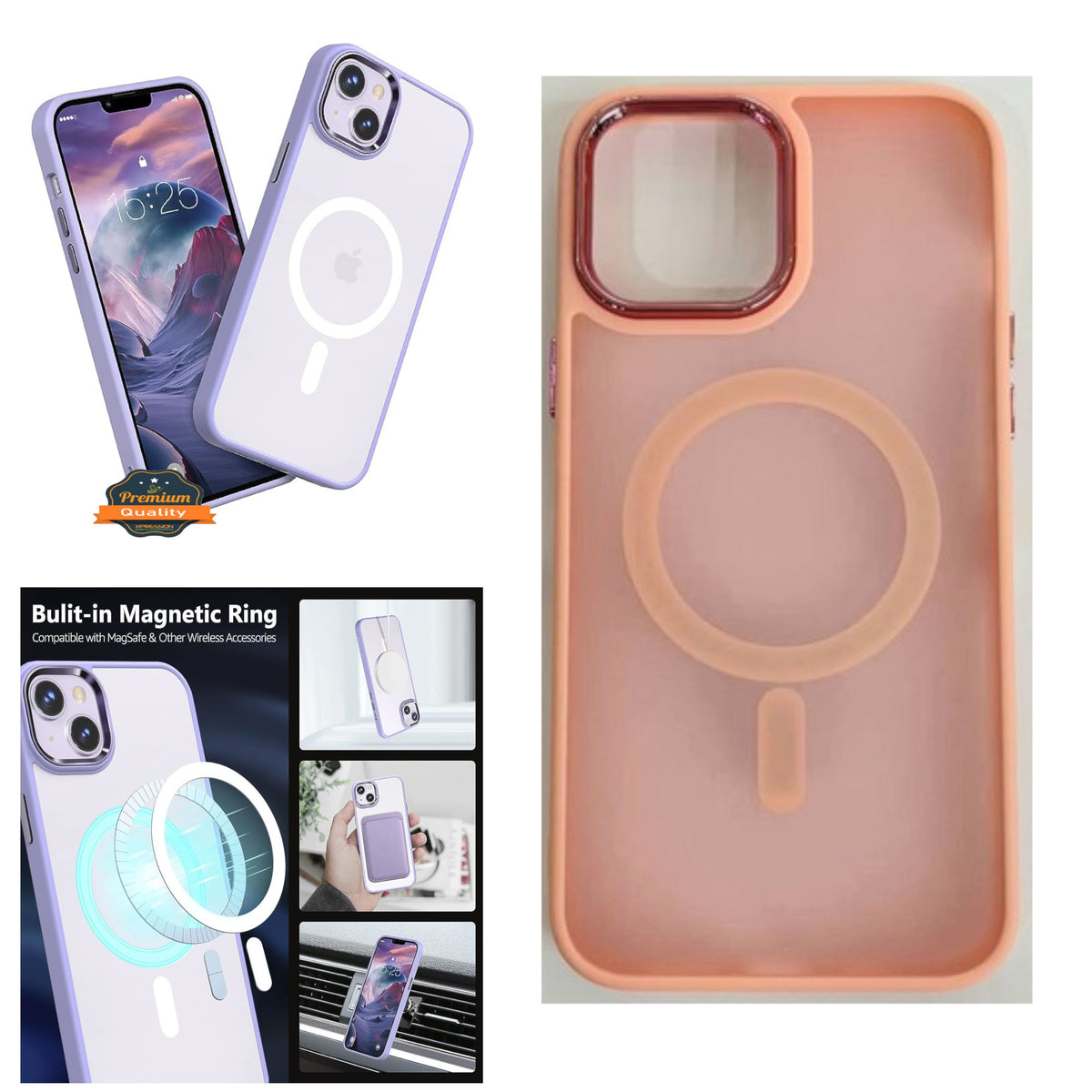 For Samsung Galaxy S25+ S25 Plus /S24+ Compatible with MagSafe Strong Magnetic Slim Translucent Matte Back TPU Shockproof Design Case Cover