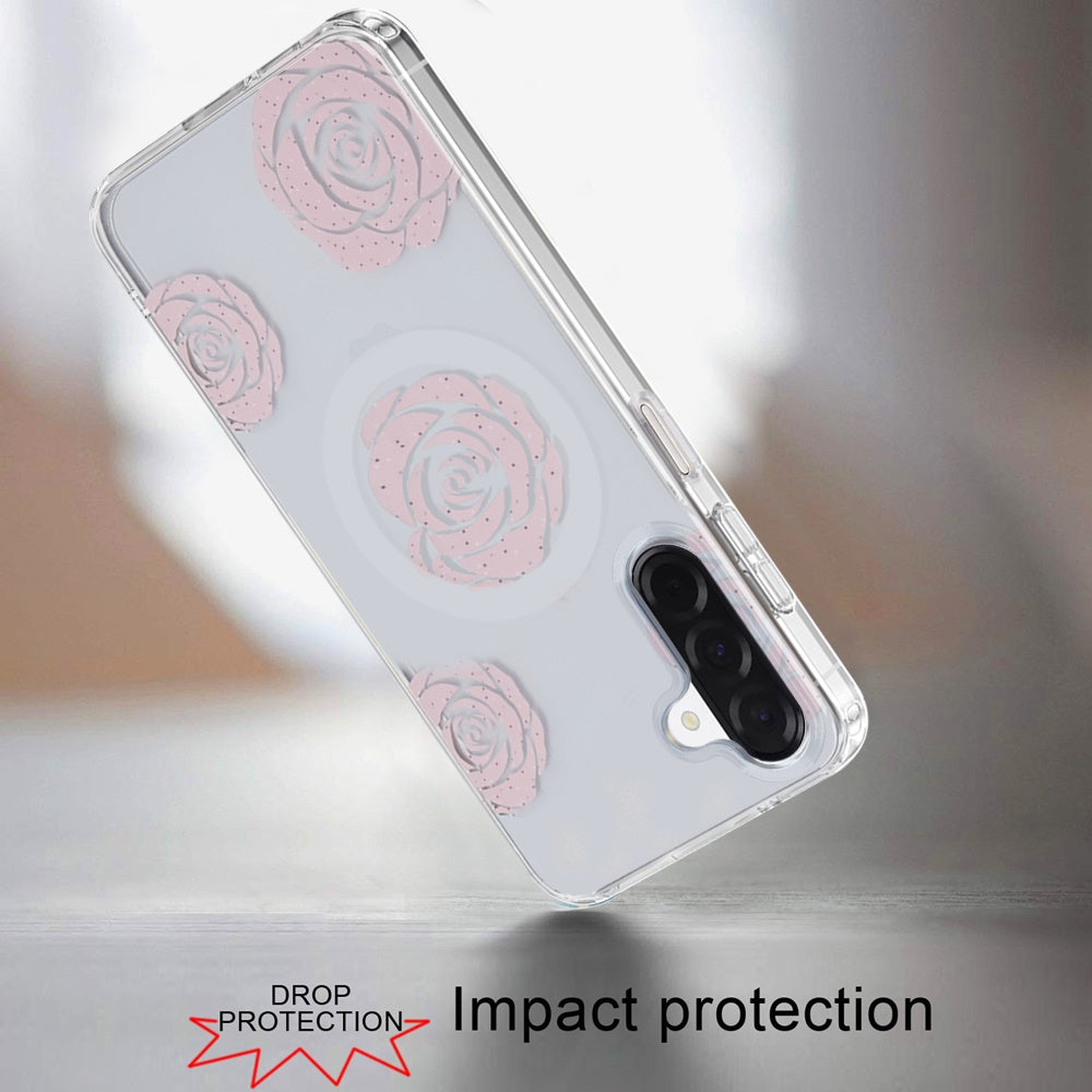Phone Case for Galaxy A17 5G Stylish Design Shockproof Magnetic Magsafe Compatible TPU IMD Print Rugged Grip Drop Protection Slim Fashion Cover