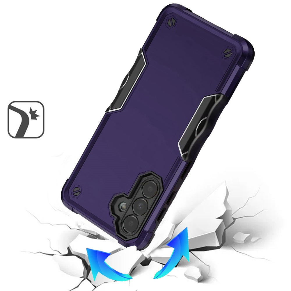 For Samsung Galaxy A35 Slim Fit Back Hybrid Lightweight Shockproof 2-in-1 Hybrid Hard PC Bumper Frame Armor Protection Case Cover Hotpink