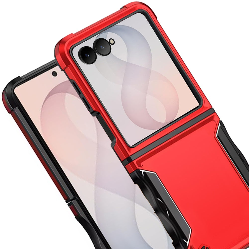 Phone Case for Samsung Galaxy Z Flip 8 Shockproof Rugged Hybrid TPU Anti-Slip Grip Armor Military Grade Drop Resistant Shock-Absorbing Impact Cover