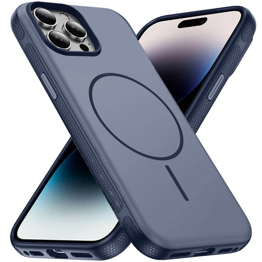 Phone Case for Apple iPhone 14 Pro Super Magnetic Matte Hybrid Shockproof Thick Protective Durable Grip Anti Scratch Premium Edge Slim Fit Cover