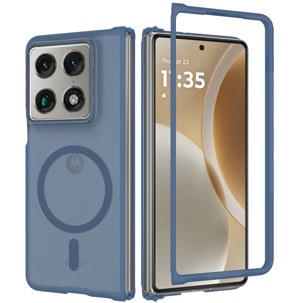 Phone Case for Motorola Razr Fold 2026 Magnetic Circle Matte Hybrid Shockproof Smooth Grip Durable Camera Protection Soft Touch TPU Armor Cover