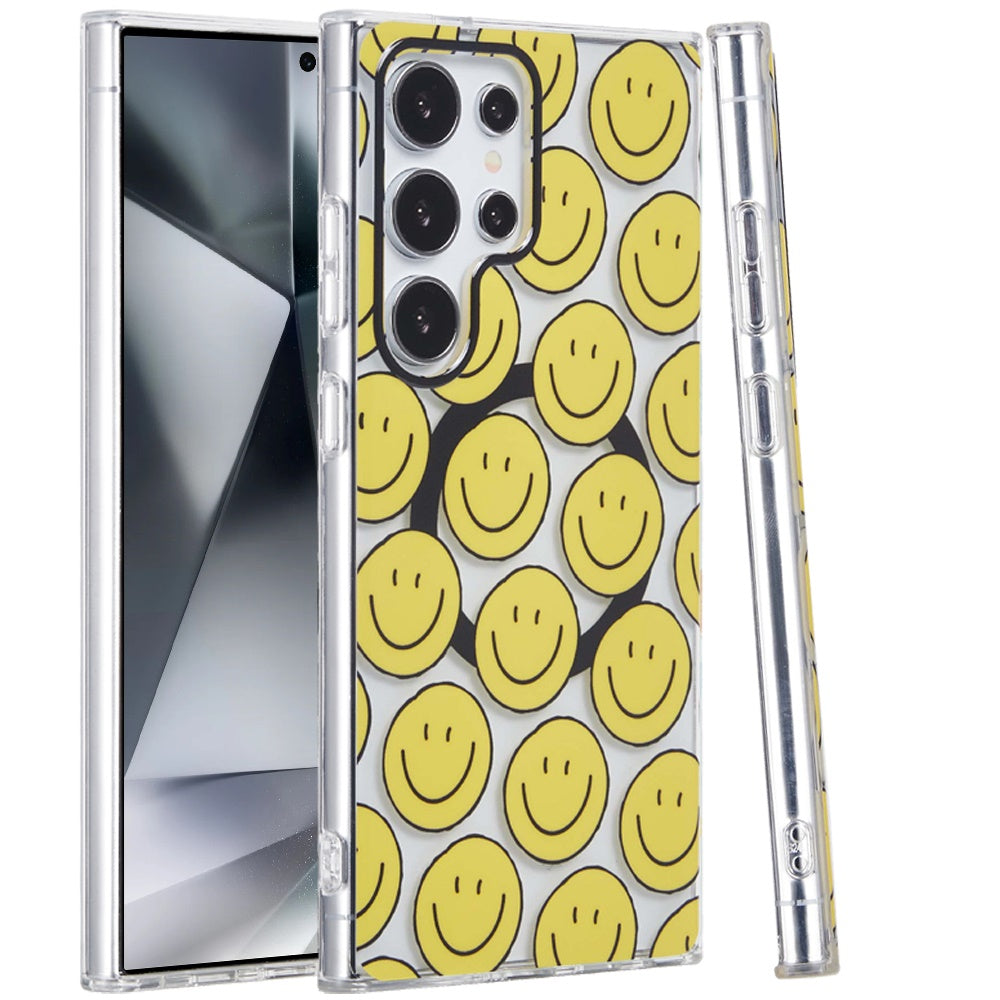 For Samsung Galaxy S23 Ultra Durable Fashion IMD Printed Design TPU Slim Shockproof Protective Case with Stylish Pattern Case Cover