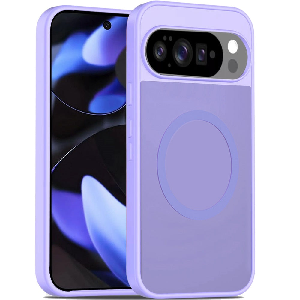 For Google Pixel 10 Pro XL MagSafe Compatible Case Hybrid Soft TPU Bumper Hard Translucent Matte Back Slim Shockproof Case Cover