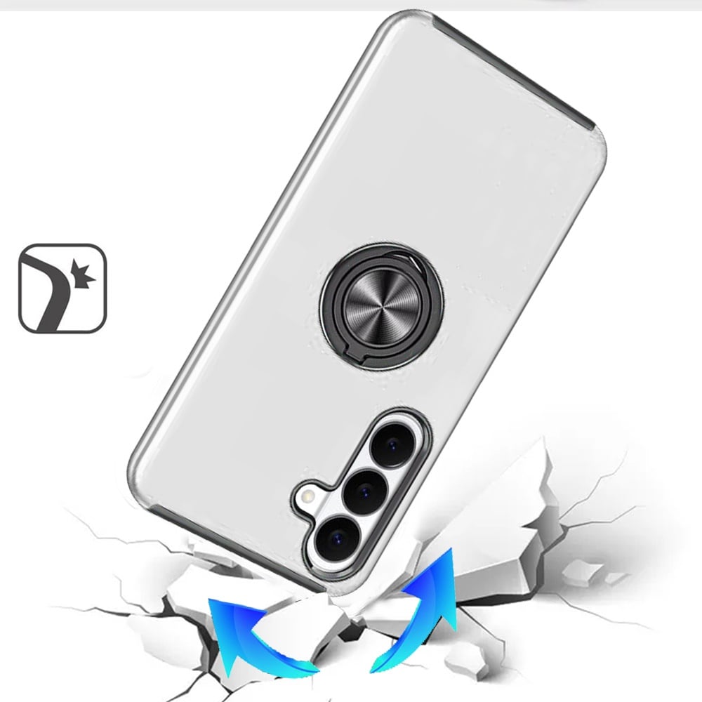 Phone Case for Samsung Galaxy S26 FE /S26 Fan Edition Invisible Ring Stand Shockproof Anti Slip Durable Grip Protective Hybrid Slim Fit Magnetic Car Mount Holder Cover