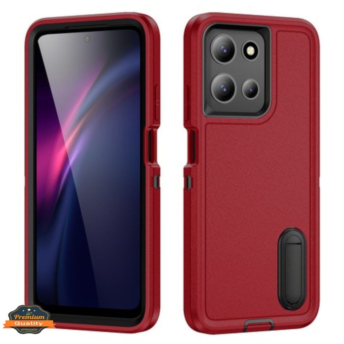 For Samsung Galaxy S25 EDGE Sturdy Shockproof Hybrid with Built-in Kickstand – Heavy Duty Protection, Drop-Resistant Case Cover