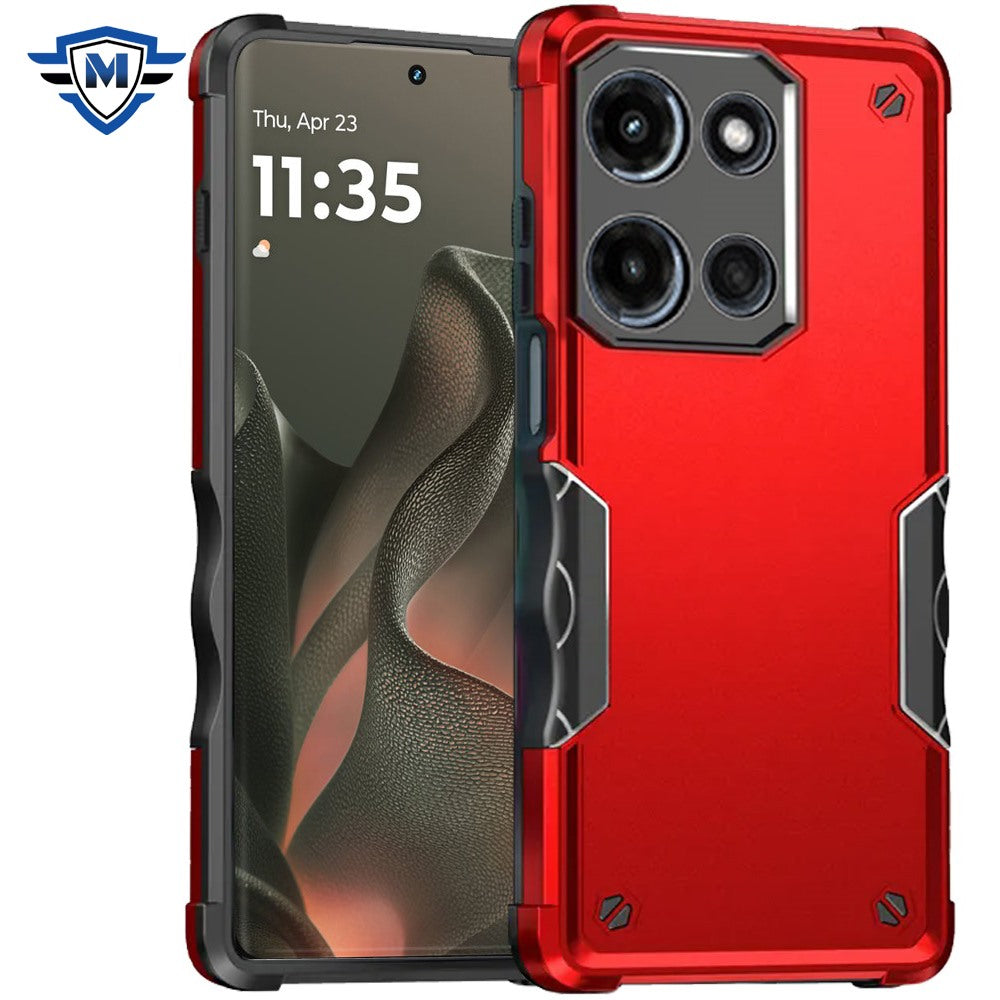 For Motorola Edge 2025 Premium Slim Fit Back Hybrid Lightweight Shockproof 2-in-1 Hybrid Hard PC Bumper Frame Armor Case Cover