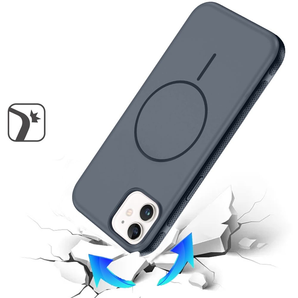 Phone Case for Apple iPhone 11 Super Magnetic Compatible with MagSafe Matte Hybrid TPU Shockproof Protective Durable Grip Edge Slim Fit Cover