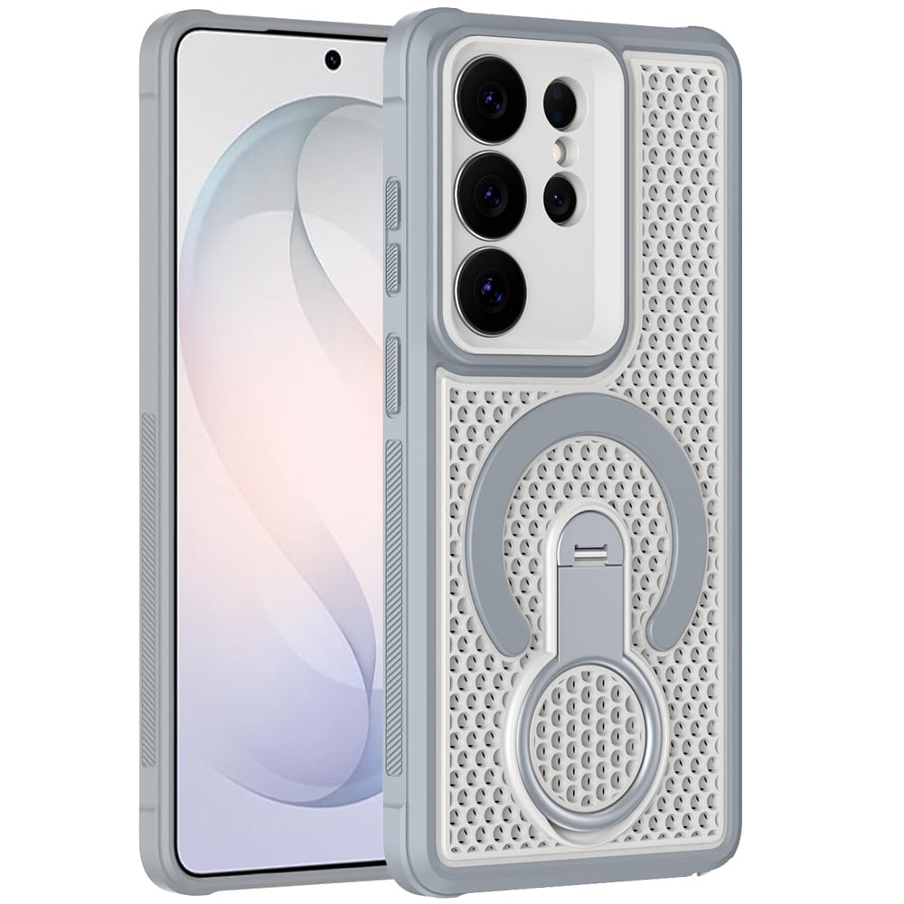Phone Case for Samsung Galaxy S26 Ultra Magnetic Honeycomb Hybrid Rugged Armor Ring Kickstand Dual Layer Shock Absorbing Hard PC Soft TPU Cover