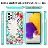 For Samsung Galaxy A73 5G Beautiful Design Hybrid Triple Layer Armor Hard PC Rubber TPU Shockproof Protective Frame  Phone Case Cover