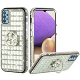 For Apple iPhone 8 /7/6s/6 /SE 2nd Gen Luxury 3D Bling Diamonds Rhinestone Jeweled Shiny Crystal Hybrid with Ring Stand Holder  Phone Case Cover