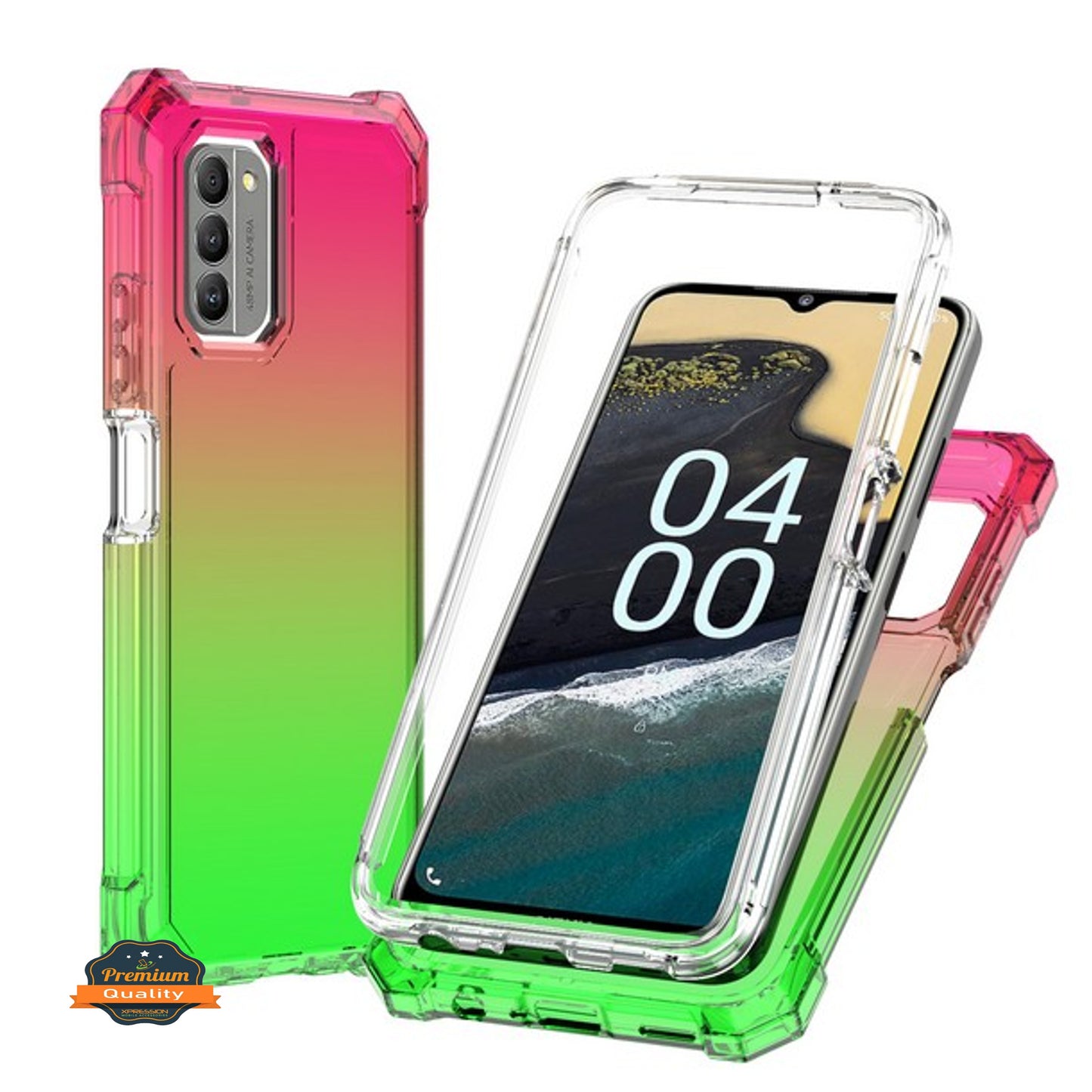 For AT&T Maestro 3 Hybrid 2in1 Front Bumper Frame Cover Square Edge Shockproof TPU + Hard PC Anti-Slip Heavy Duty Phone Case Cover