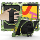 Case for Apple iPad Air 4 / iPad Air 5 / iPad Pro (11 inch) Hybrid 3in1 Armor Rugged with Built-in Kickstand 360° Rotatable Stand & Shoulder Hand Strap Corner Shockproof Camouflage Tablet Cover