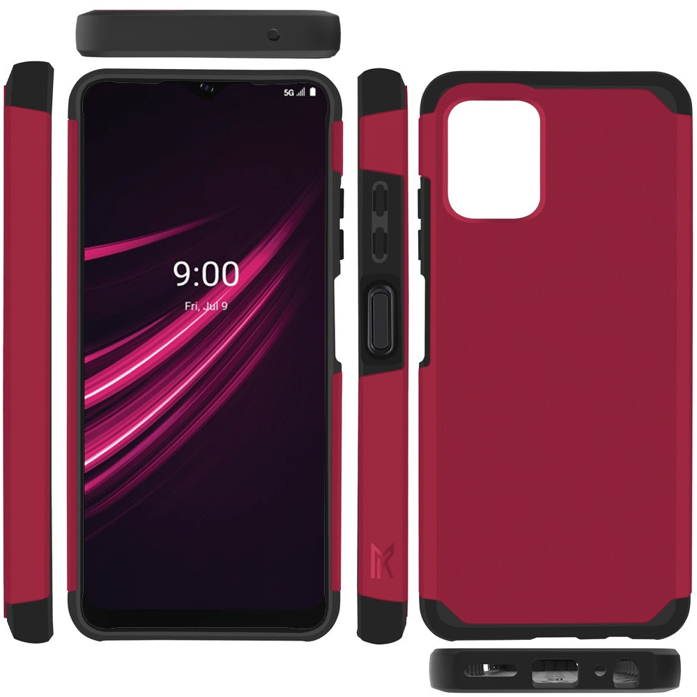 For OnePlus Nord N300 5G Ultra Slim Shock Absorption 2in1 Tuff Hybrid Dual Layer Hard PC TPU Rubber Frame Armor Phone Case Cover