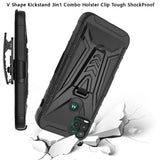 For Samsung Galaxy A13 5G 3 in 1 Rugged Swivel Belt Clip Holster Heavy Duty Tuff Hybrid Armor Rubber TPU with Kickstand Stand  Phone Case Cover