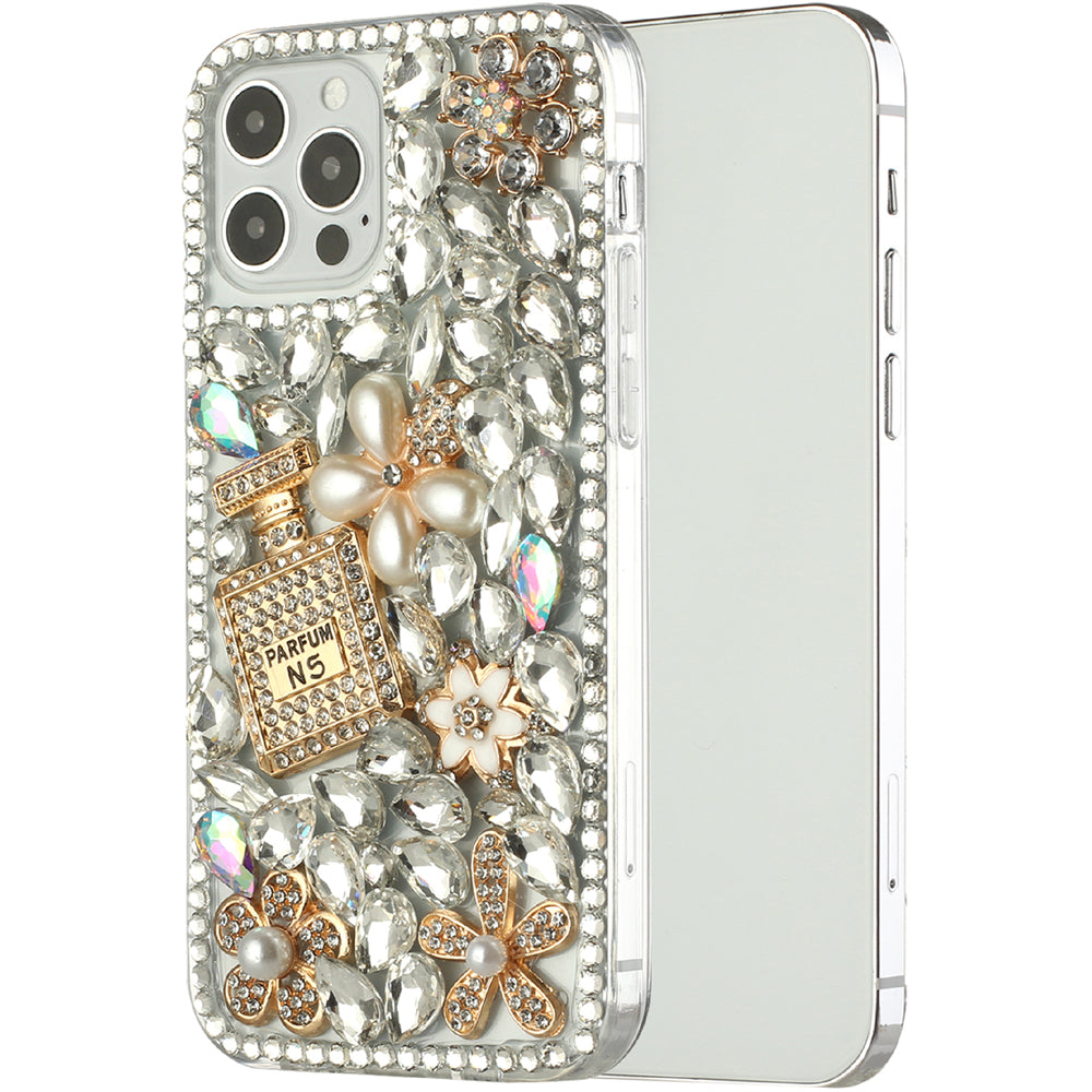 For Samsung Galaxy Z Fold 4 5G Bling Crystal 3D Full Diamond Luxury Sparkle Rhinestone Hybrid Protective Phone Case Cover