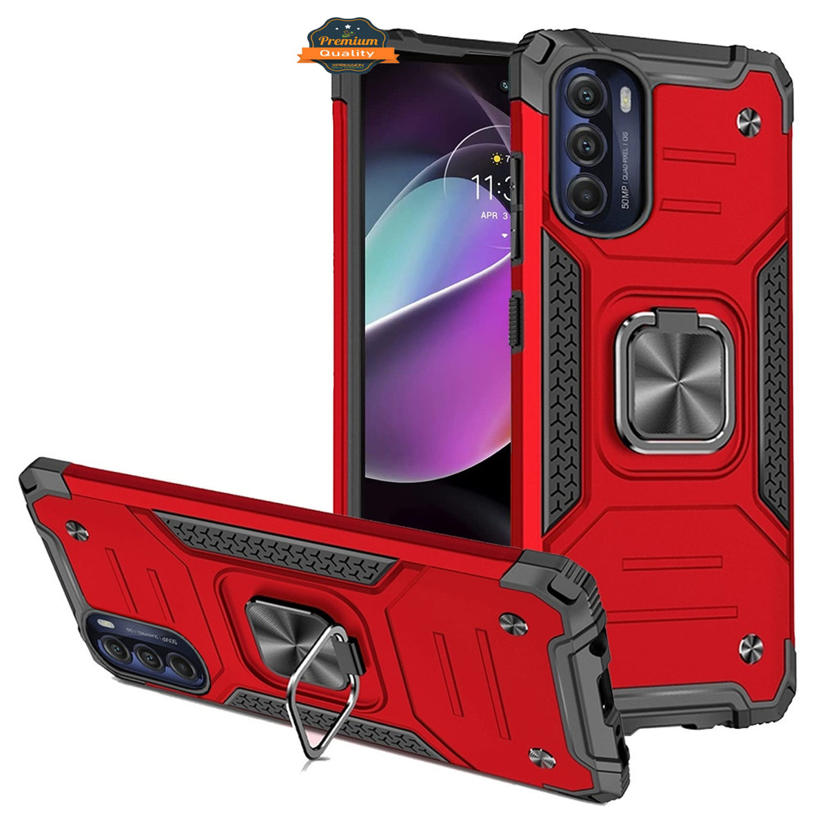 For Apple iPhone SE 3 (2022) SE/8/7 Hybrid Ring Kickstand for Magnetic Car Mount Rugged Slim Heavy Duty Shockproof Phone Case Cover
