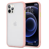 Apple iPhone 12 /12 Pro (6.1") Phone Case Hybrid Frosted PC Armor Matte Protective TPU Gummy Rubber Rugged Anti-Shock Heavy Duty Case with Camera Lens Protector Case Cover for iPhone 12 / 12 Pro