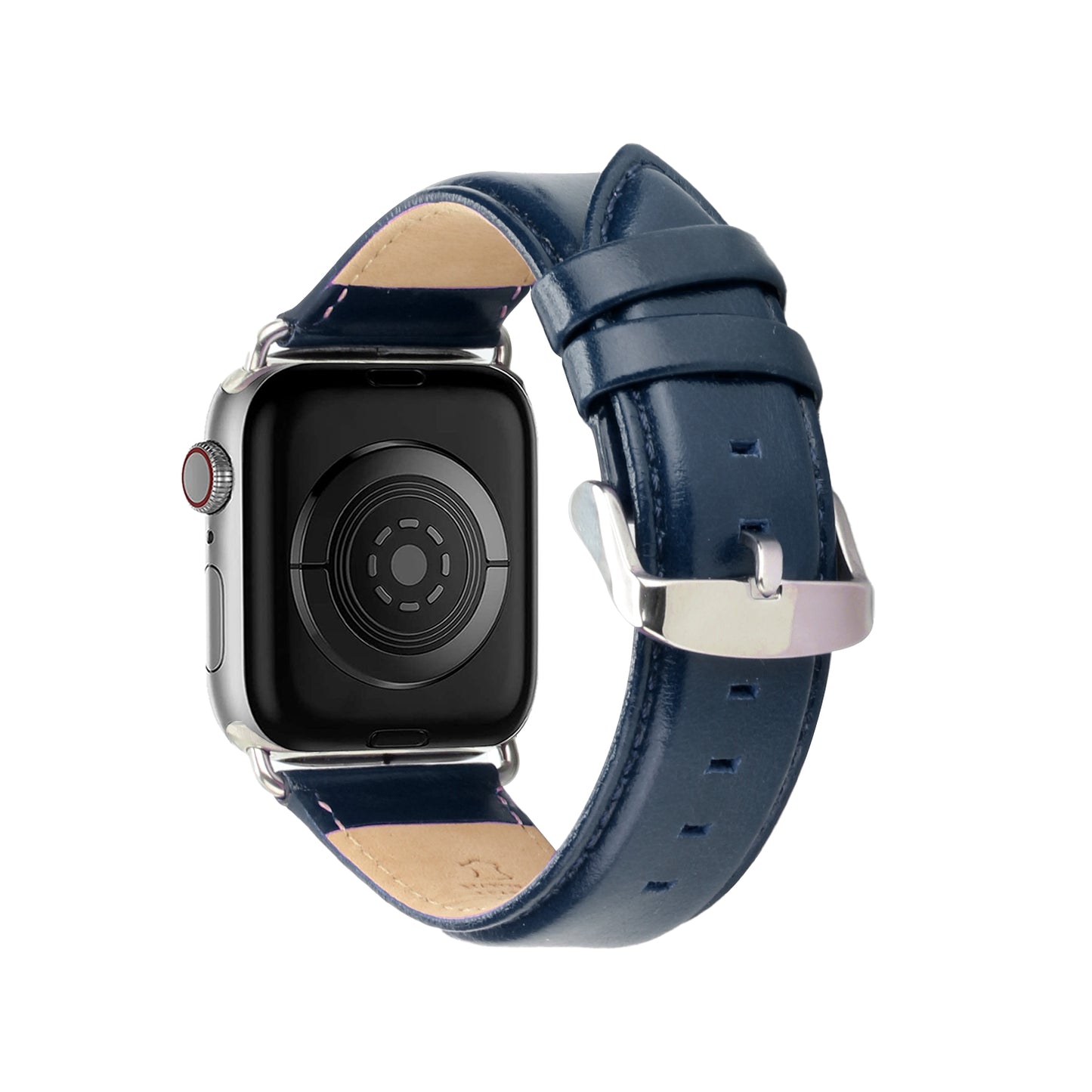 For Apple Watch Size 38/40/41mm Genuine Leather Replacement Band Strap Hybrid Wristbands Design Gold Buckle for iWatch Series 7/SE/6/5/4/3/2/1 Phone Case Cover