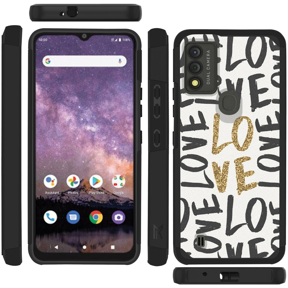 For Wiko Voix Graphic Design Stylish Pattern Hard PC TPU Tough Strong Hybrid Shockproof Armor Frame Phone Case Cover