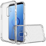 For Samsung Galaxy S9 Plus Hybrid Transparent Thick Pure TPU Rubber Silicone 4 Corners Gel Shockproof Protective Slim Back Clear Phone Case Cover