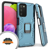 For Samsung Galaxy A03S Cases with Invisible Kickstand Stand Dual Layer Hybrid Defender Military Grade Shockproof Hard  Phone Case Cover