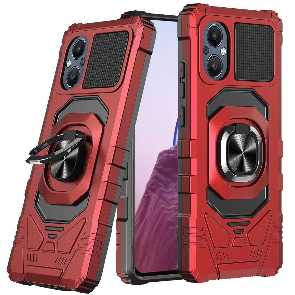For OnePlus Nord N20 5G Hybrid Dual Layer with Rotate Magnetic Ring Stand Holder Kickstand, Rugged Shockproof Protective Phone Case Cover