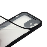 For Apple iPhone 11 (6.1") Transparent Case with PET Screen Protector Slim Full Body Shockproof Hard PC & TPU Hybrid Protective  Phone Case Cover