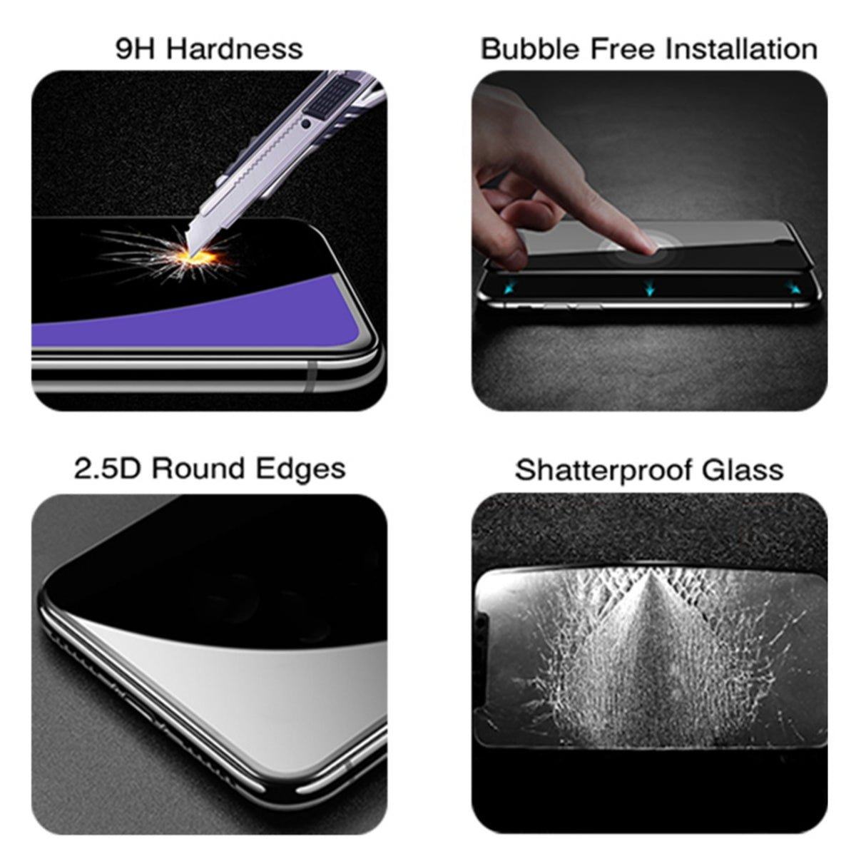 For Apple iPhone 13 (6.1") Tempered Glass Screen Protector, Bubble Free, Anti-Fingerprints HD Clear, Case Friendly Tempered Glass Film Clear Screen Protector