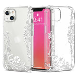 For Apple iPhone 13 / Pro Max Mini Hybrid Trendy Image Patterns Design Transparent Hard Back Shockproof TPU Rubber Protective  Phone Case Cover