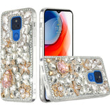 For Samsung Galaxy S22 Ultra Bling Crystal 3D Full Diamonds Luxury Sparkle Transparent Rhinestone Hybrid Protective  Phone Case Cover