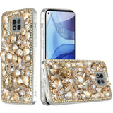 For Samsung Galaxy A13 4G Bling Clear Crystal 3D Full Diamonds Luxury Sparkle Transparent Rhinestone Hybrid Protective  Phone Case Cover