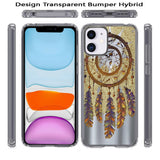 For Apple iPhone 13 (6.1") Fashion Hybrid Design Image Transparent Rubber TPU Protector Thin Shell Back PC Armor  Phone Case Cover