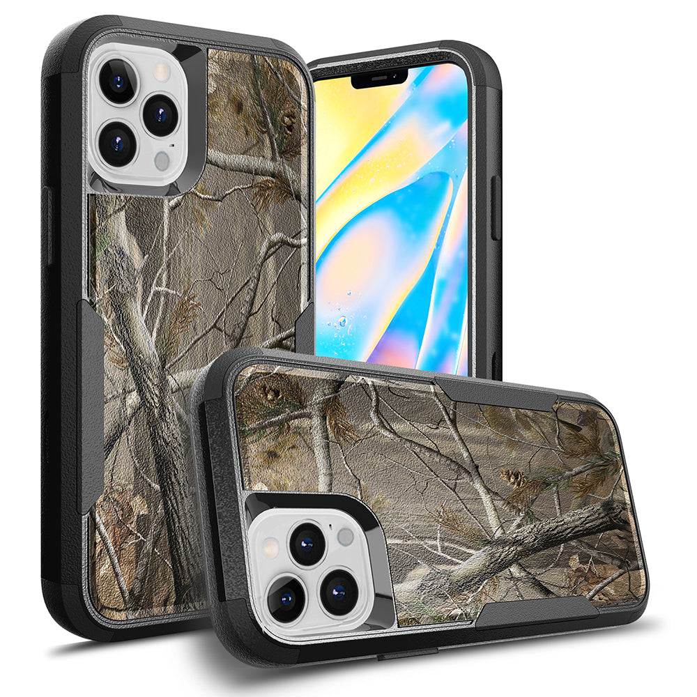 For Apple iPhone 13 /Pro Max Armor 3 in 1 Three Layer Heavy Duty Rugged Hybrid Hard PC Soft TPU Bumper Shockproof Full Protective Phone Case Cover
