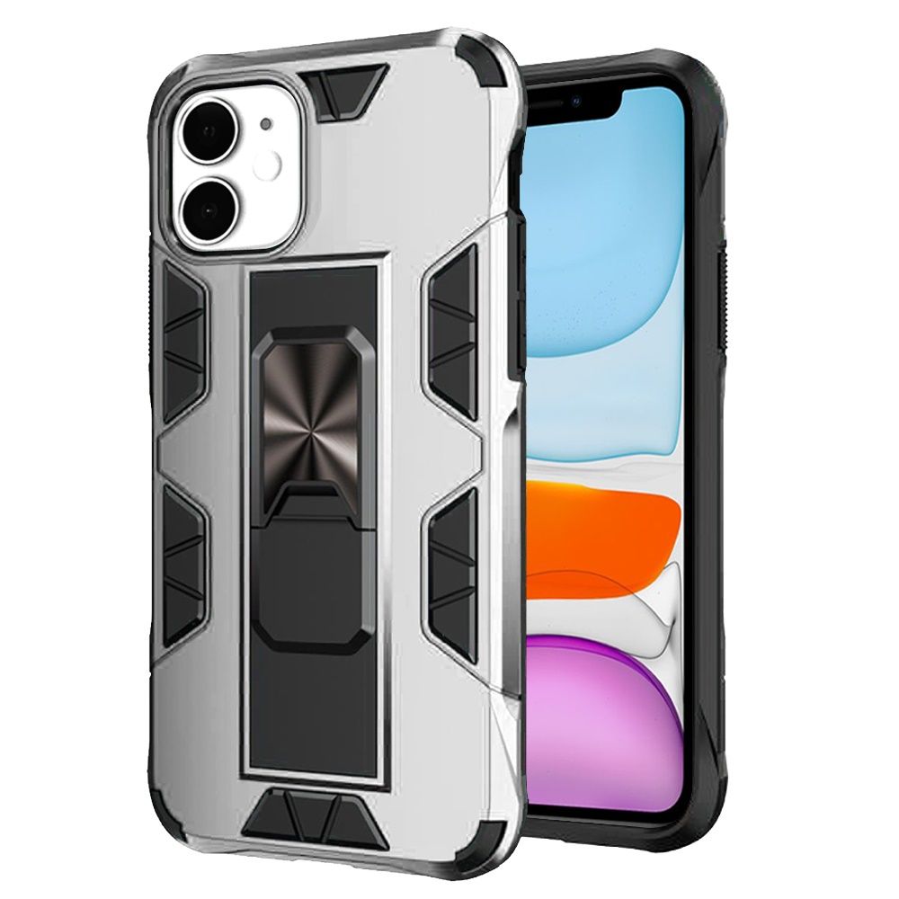 For Apple iPhone 13 Pro Max (6.7") Hybrid Magnetic Slide Stand fit Car Mount Grip Holder Full Body Heavy Duty Rugged Military Grade Phone Case Cover