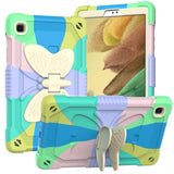 Case for Apple iPad Air 4 / iPad Air 5 / iPad Pro (11 inch) Butterfly Wings Kickstand 3in1 Tough Hybrid with Pencil Holder Heavy Duty Rugged Shockproof Full Protective Rainbow Tablet Cover