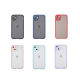 For Apple iPhone 13 /Pro Max Hybrid Translucent Clear Matte Hard PC Back & Frosted Silicone TPU Bumper Slim Shockproof Hard  Phone Case Cover