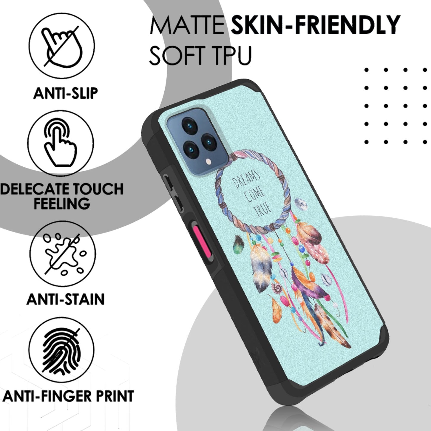 For Motorola Moto G Play 2023 Graphic Design Stylish Pattern Hard TPU Tough Hybrid Shockproof Armor Frame Phone Case Cover